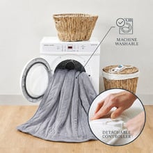 Extra Large Coral Fleece Heated Throw